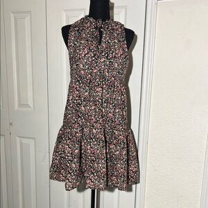 BB Dakota by Steve Madden Black Sleeveless Floral Mini Dress